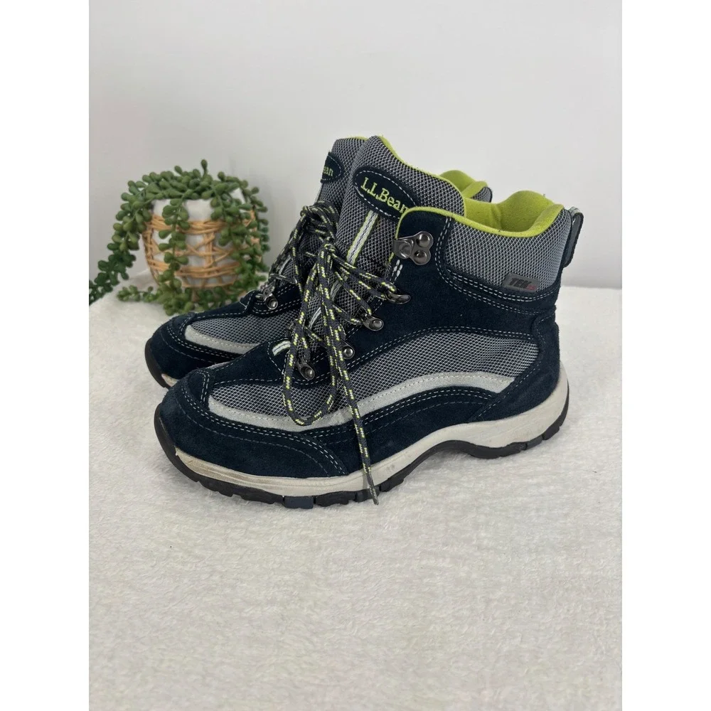L.L. Bean Tek 2.5 Snow Sneakers Womens‎ 7 Blue Green Waterproof Insulated Boots